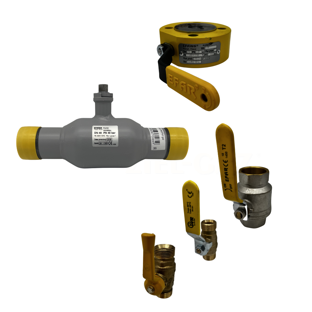 zawory kulowe do gazu